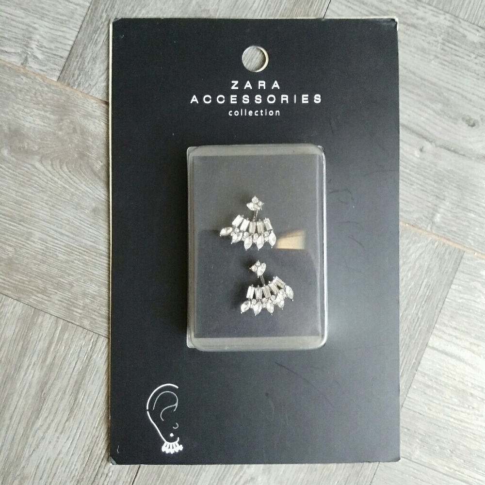 Zara GLASS Earring Jacket - Picture 5 of 5